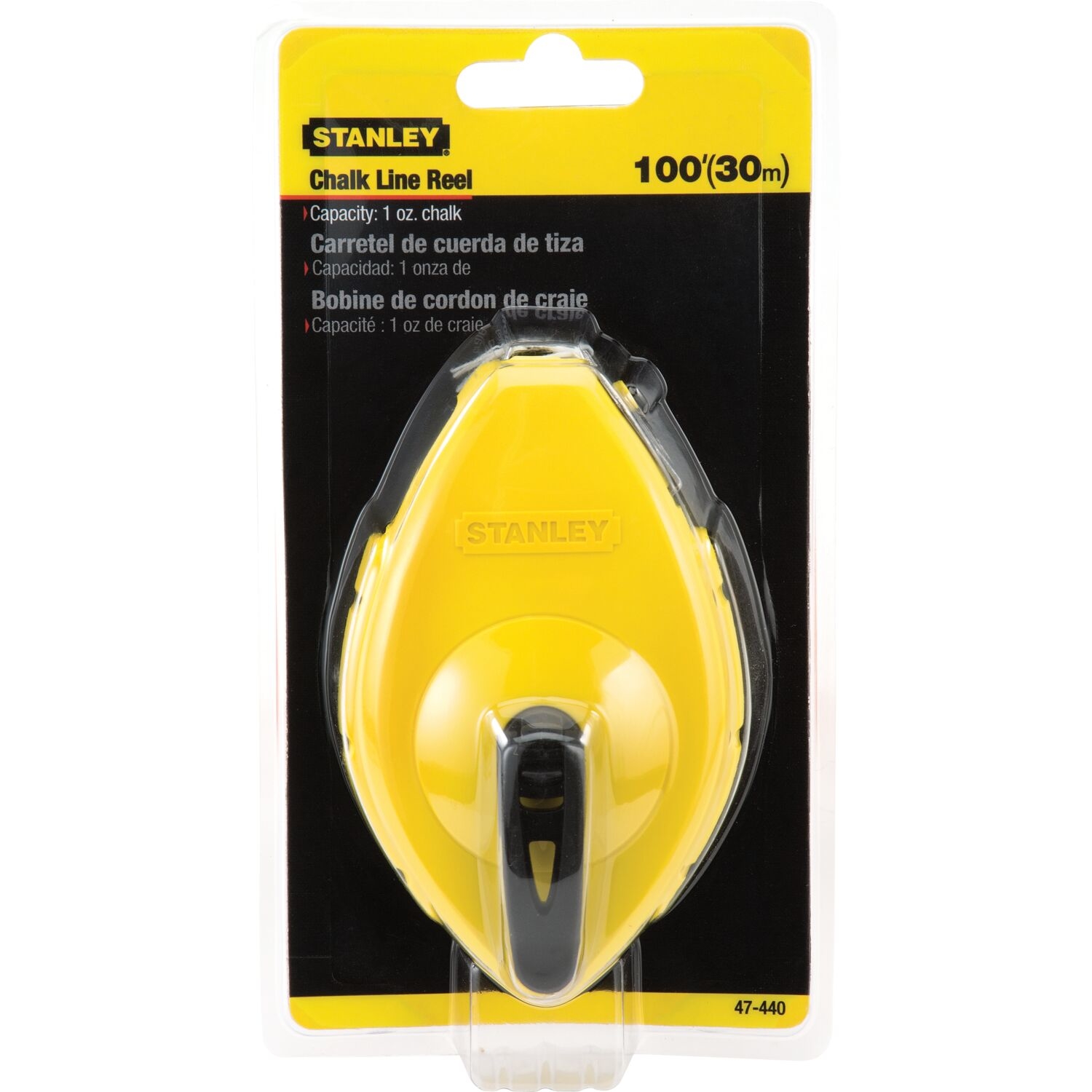 Stanley 4 oz Yellow Chalk Line Reel 100 ft. - Mycitystee