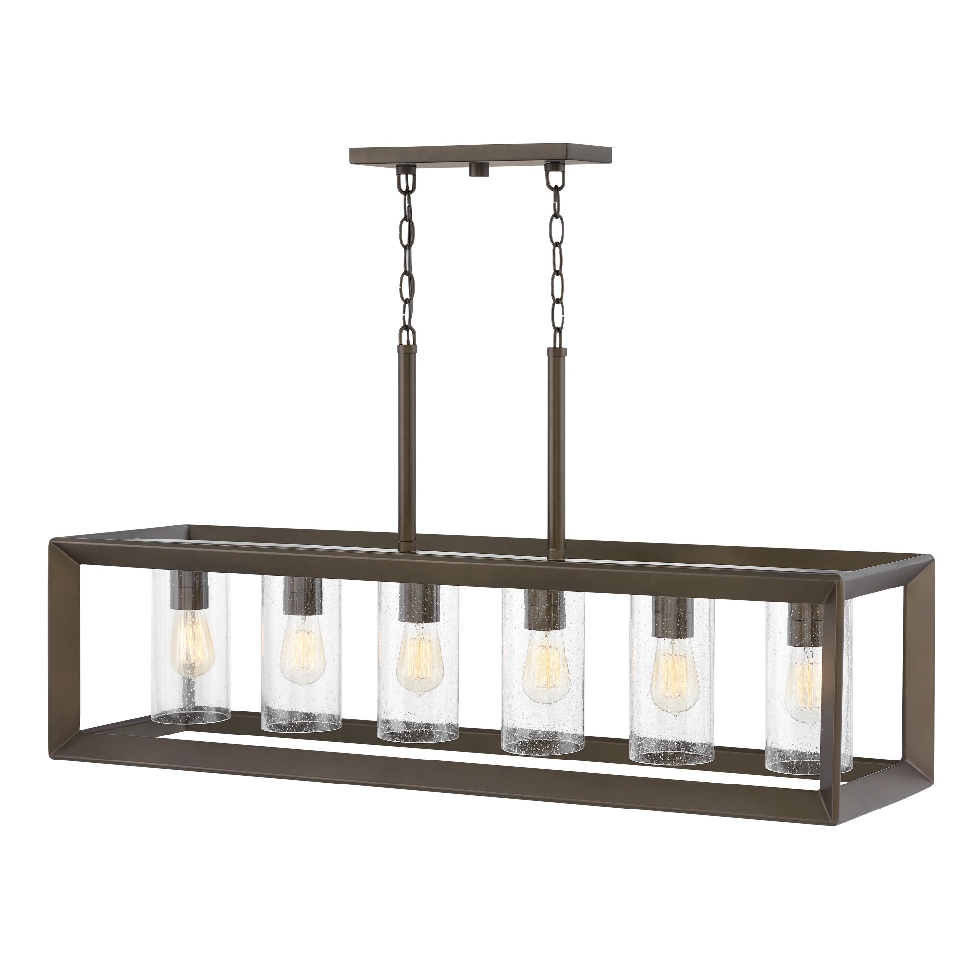 Hinkley Rhodes Collection Six Light 5W Med. LED Outdoor Six Light Linear， Warm Bronze - Mycitystee