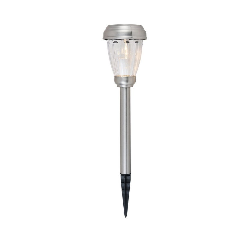 Outdoor Silver LED 3000K pathway light in pack of 6 - One Size Shopping - The Best Deals on Outdoor Wall Lanterns | 38899388 - Mycitystee
