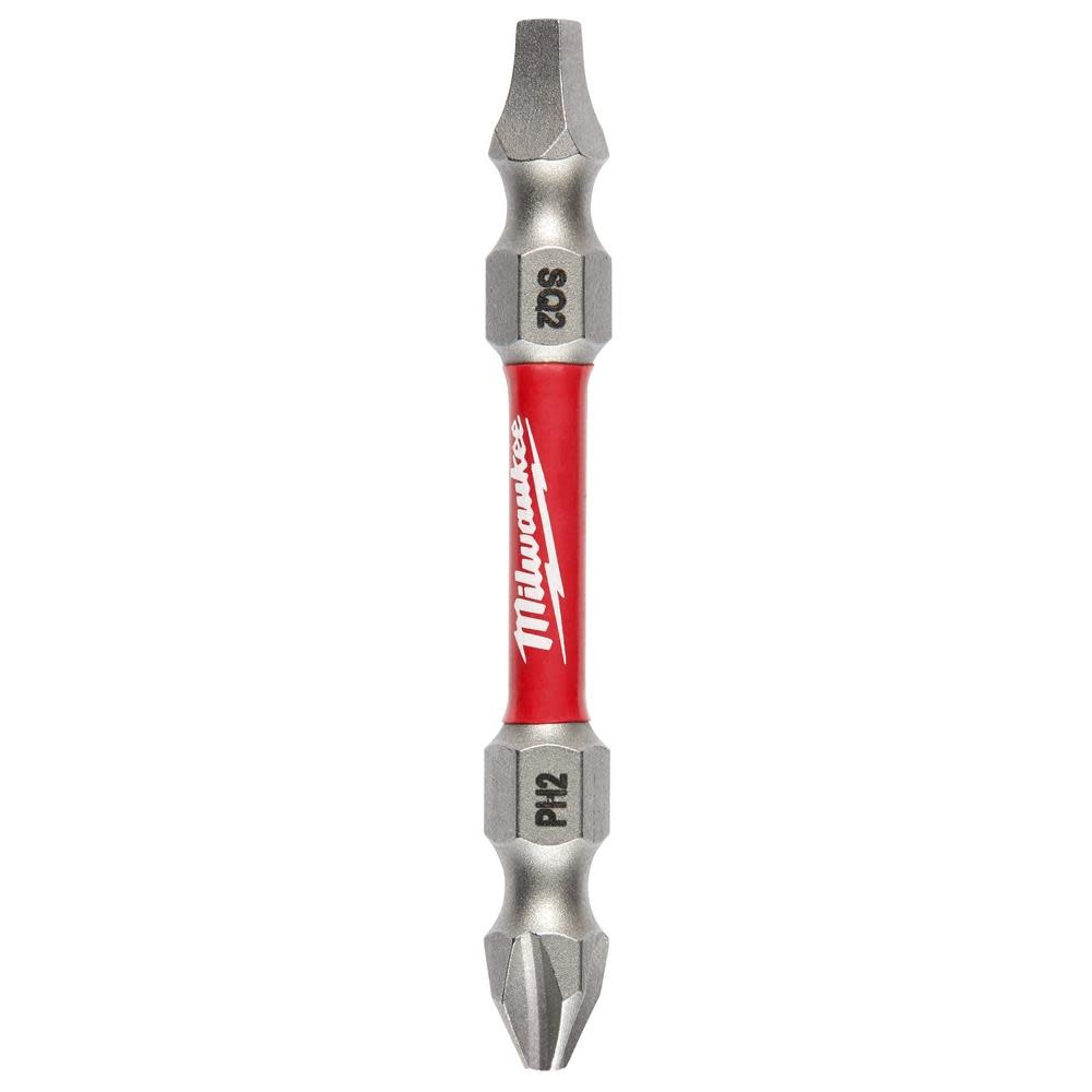 Milwaukee SHOCKWAVE Impact Phillips #2 / Square #2 Double Ended Bit 48-32-4311 from Milwaukee - Mycitystee