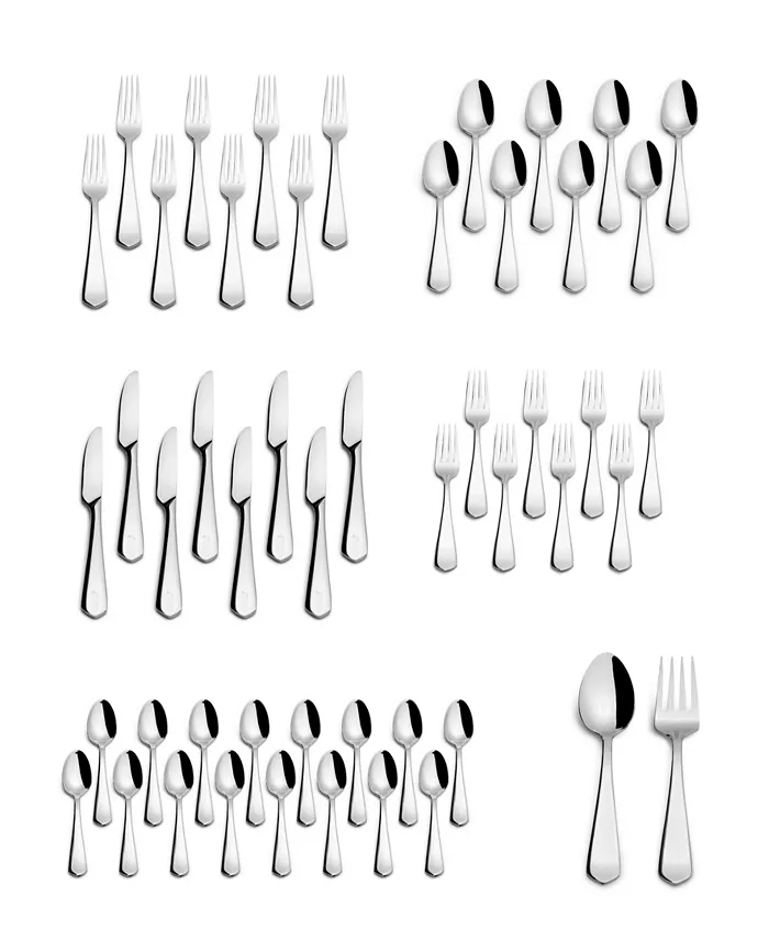 Kitchinox Penthouse 50 Piece Flatware Set， Service for 8 - Mycitystee