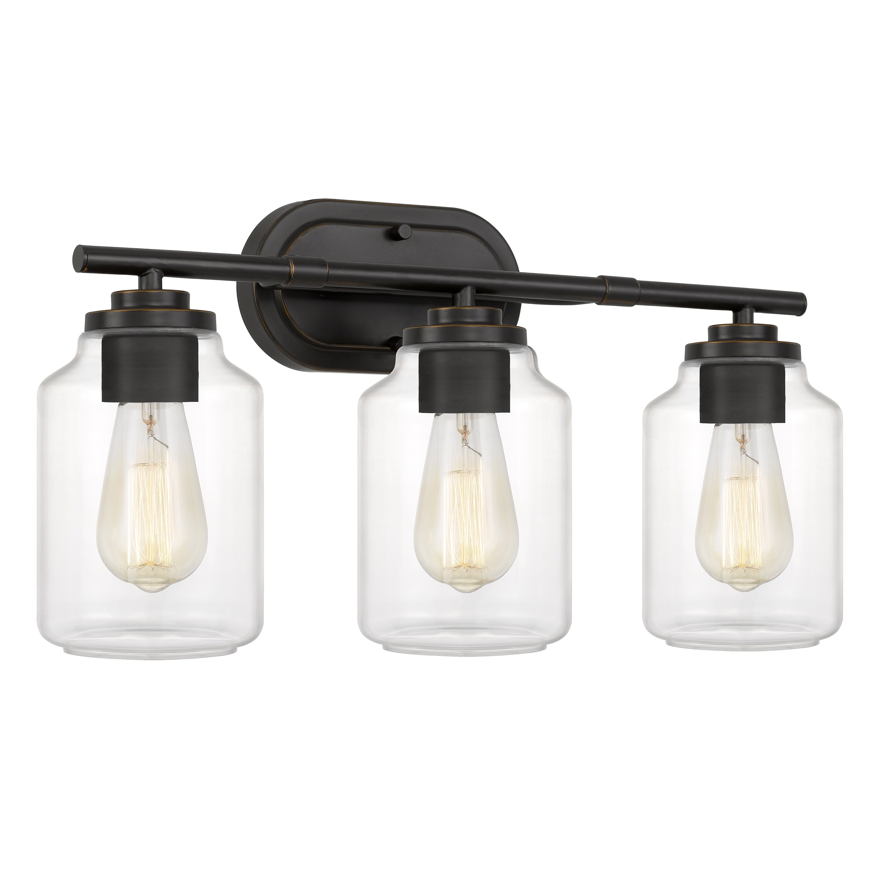 Aston 3-Light Antique Bronze Finish Vanity Light 7