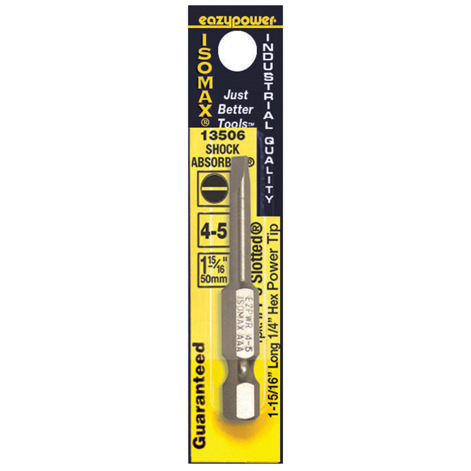 Eazypower Isomax Slotted 4-5 X 1-15/16 in. L Power Bit Chrome Vanadium Steel 1 pc - Mycitystee
