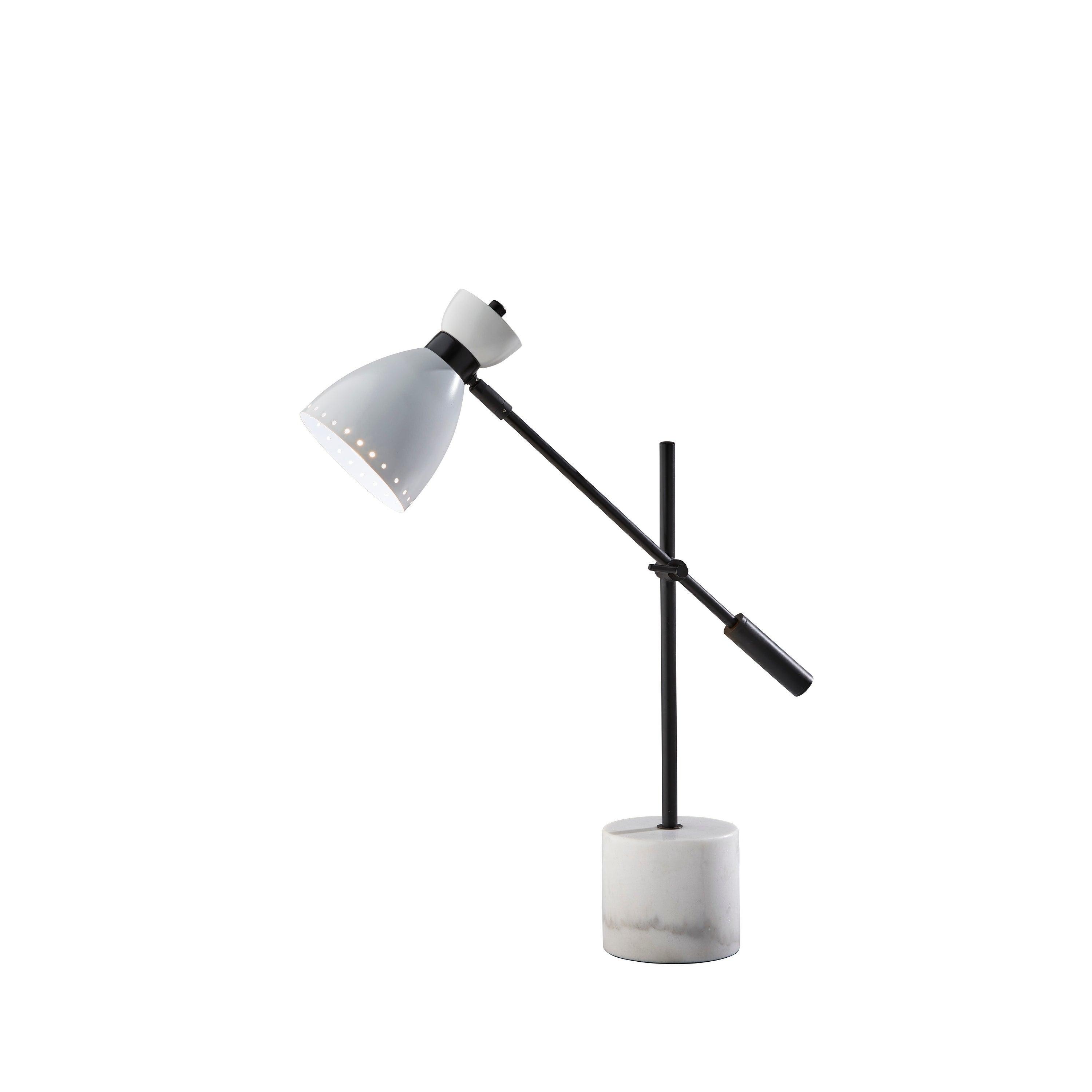 Adesso Sadie Black and White Desk Lamp - Mycitystee