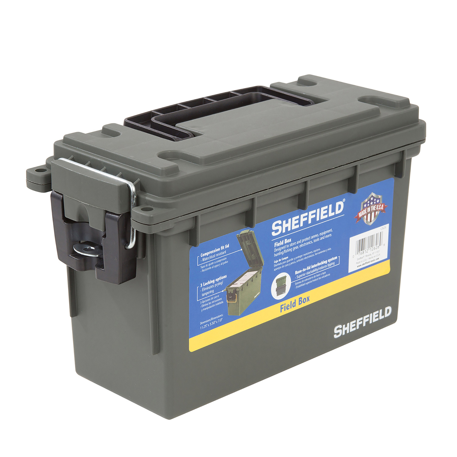 Sheffield 11.5 in. Field Box Green - Mycitystee