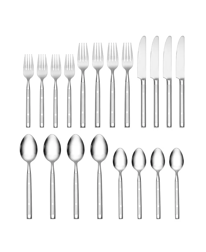 Hampton Forge Shangrila Frosted 20-Pc. Flatware Set， Service for 4 - Mycitystee