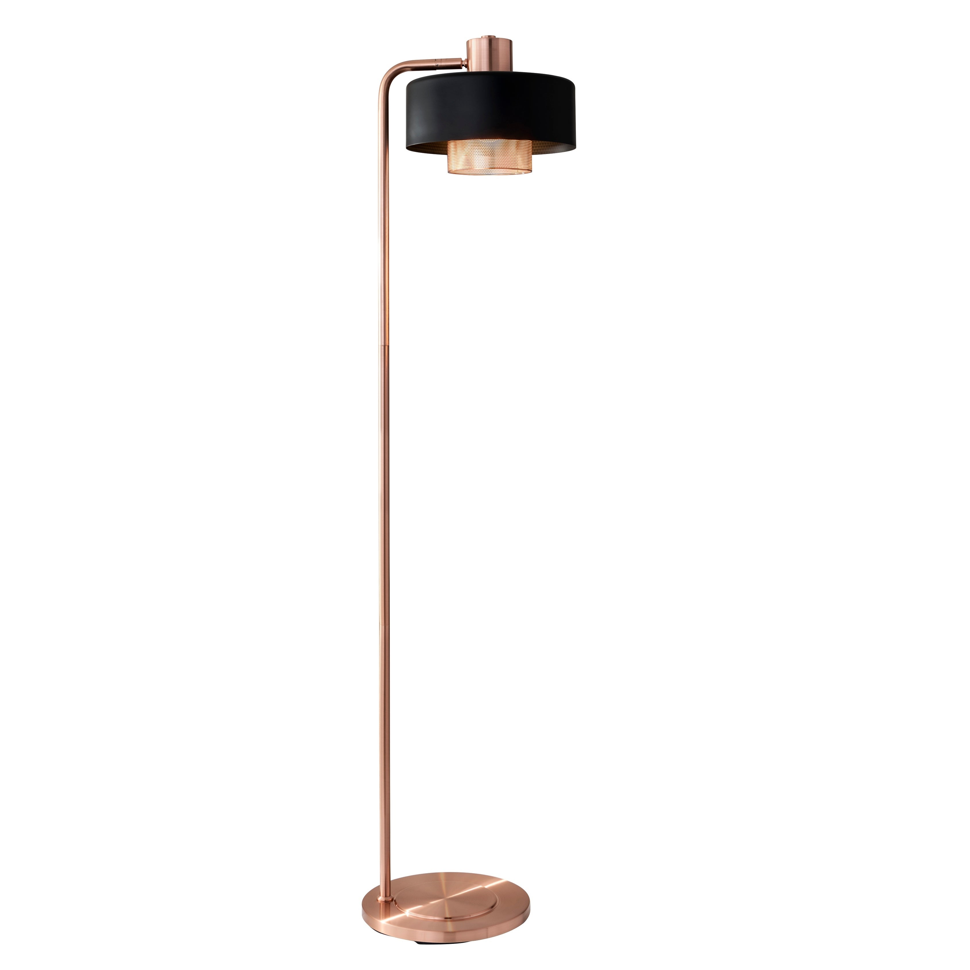 Adesso Bradbury Brushed Copper Floor Lamp - Mycitystee