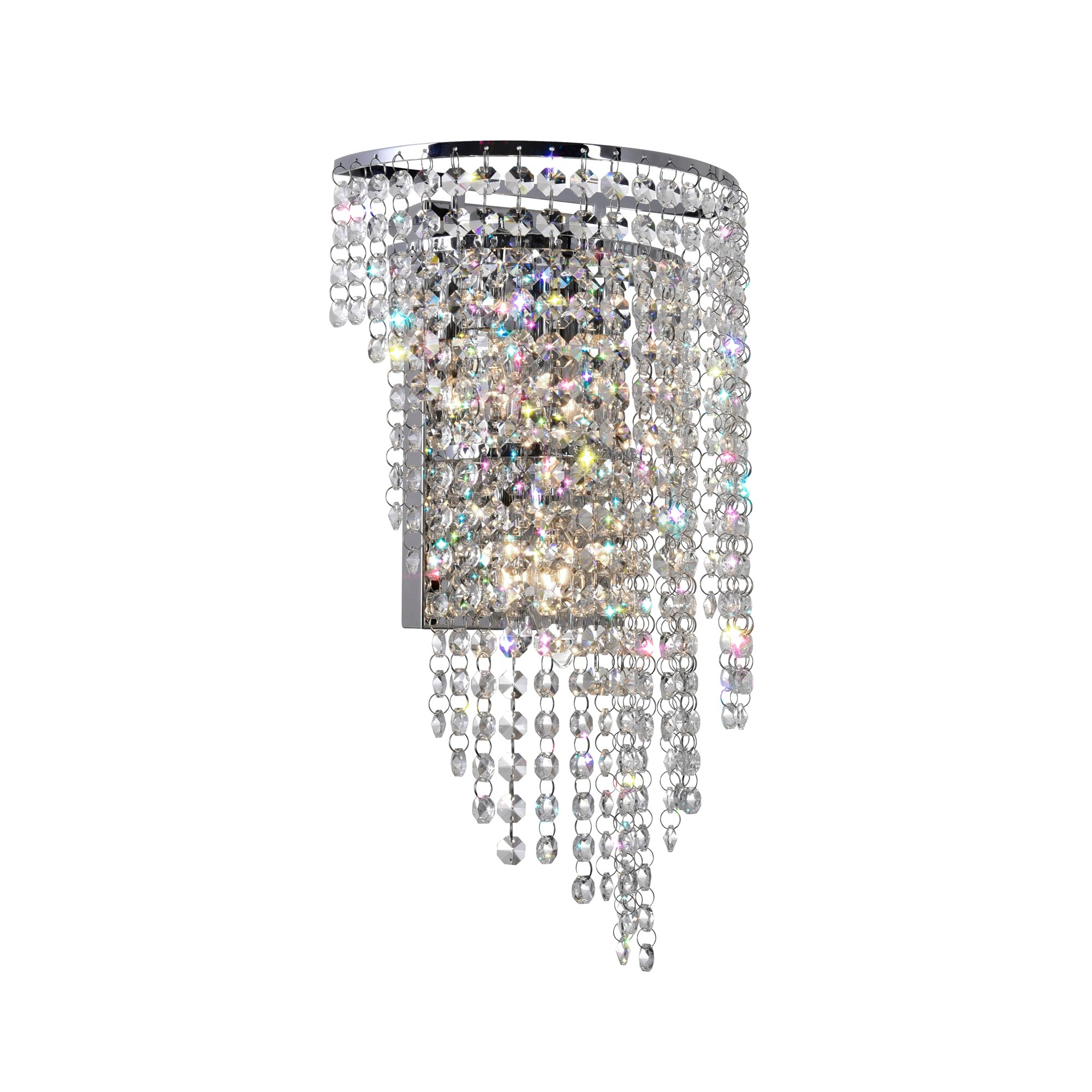 Prism 3 Light Wall Sconce With Chrome Finish - Mycitystee