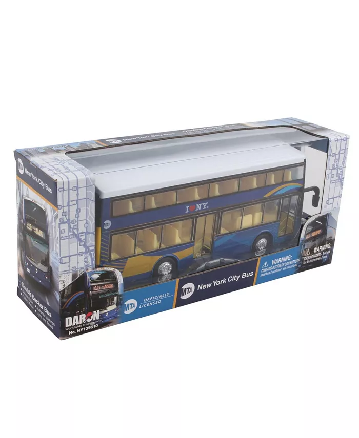 Daron New York City MTA Double Decker Bus Pullback - Mycitystee