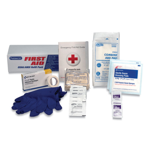 PhysiciansCare OSHA First Aid Refill Kit， 41 Pieces/Kit (90103) - Mycitystee