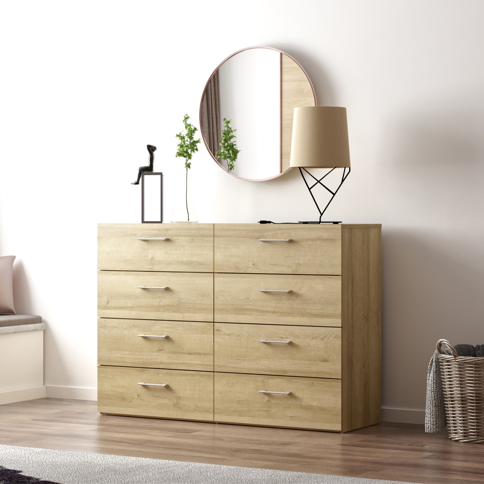 Lundy 8-Drawer Dresser， Natural - - 36940859 - Mycitystee