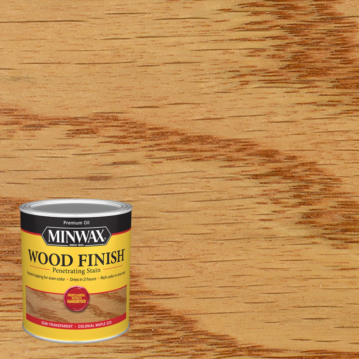 Minwax Wood Finish Semi-Transparent Colonial Maple Oil-Based Penetrating Wood Stain 1 qt - Mycitystee