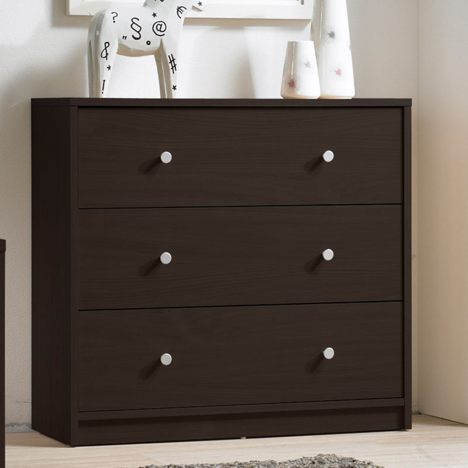 Studio Collection 3-Drawer Dresser， Coffee - - 36693051 - Mycitystee