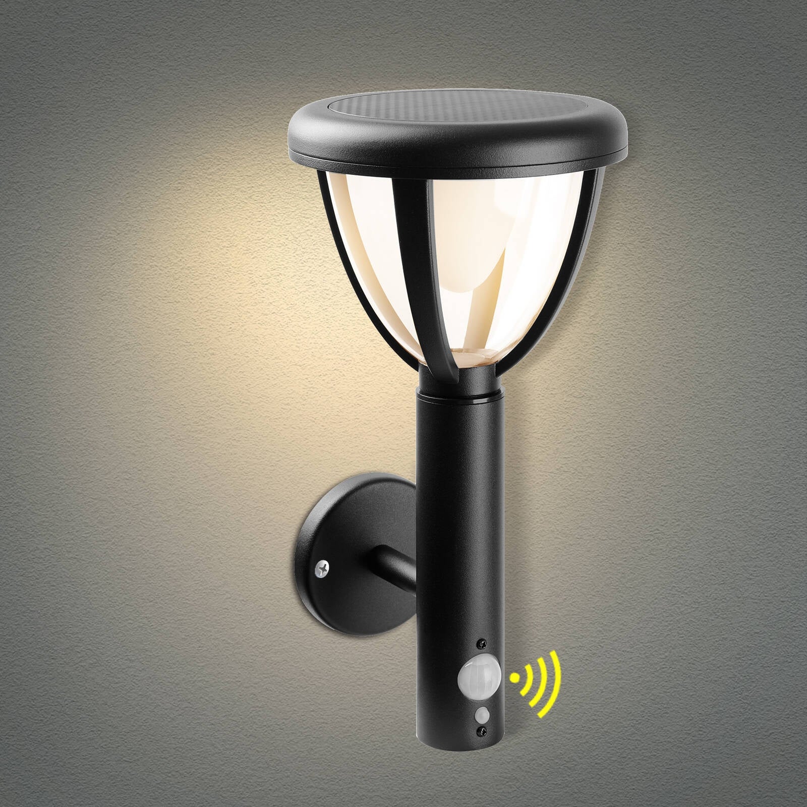 Inowel Solar Outdoor Wall Light Dusk to Dawn LED Lantern 2w， 180lm - Mycitystee