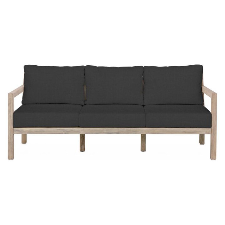 Signature Sabine Landing Brushed Teak Patio Sofa - Mycitystee