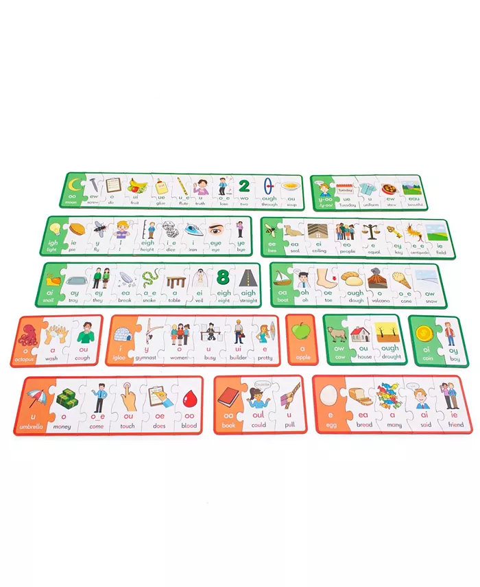 Junior Learning Vowel Puzzles Educational Learning Set， 78 Pieces - Mycitystee