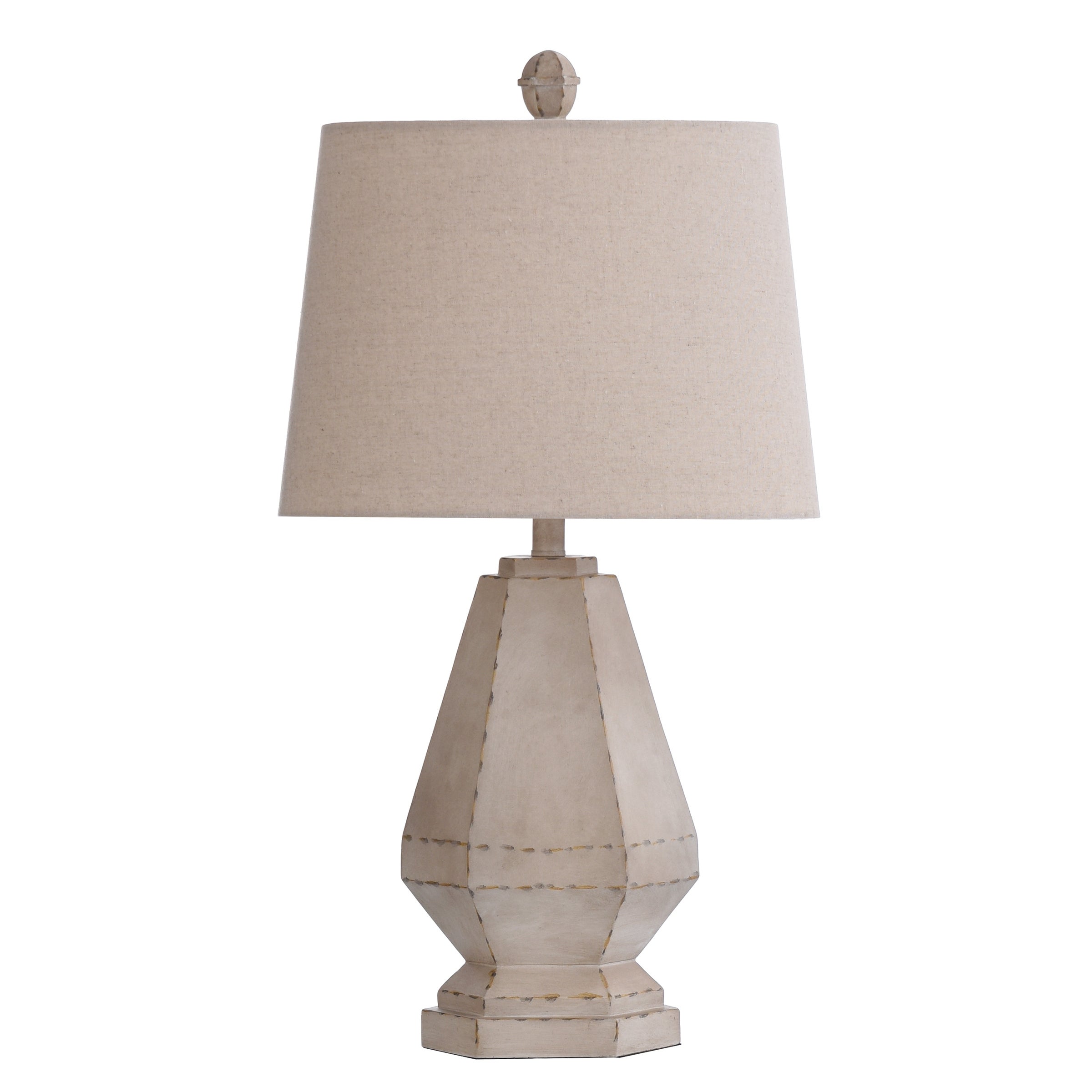 StyleCraft Storico Cream Table Lamp - Off White Shade - Mycitystee