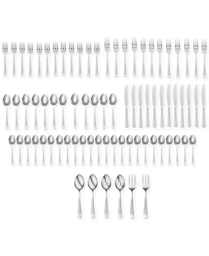 Oneida Avery 78-Pc. Flatware Set， Service for 12， Created for Macy's - Mycitystee