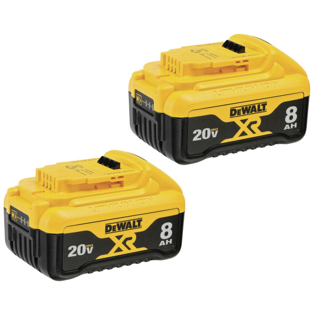 DEWALT 20V MAX* XR 8Ah Battery-2 Pack DCB208-2 from DEWALT - Mycitystee