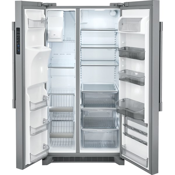 22 cu ft Side-by-Side Stainless Refrigerator - Mycitystee