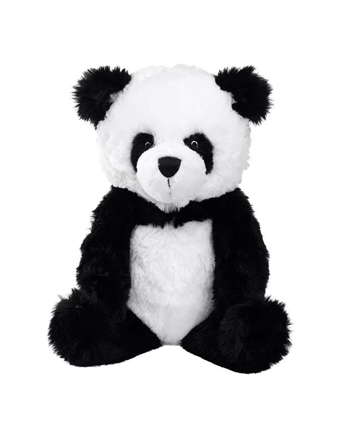 Lambs Ivy Wild Life Black White Plush Panda Bear Stuffed Animal Toy - Lucky - Mycitystee