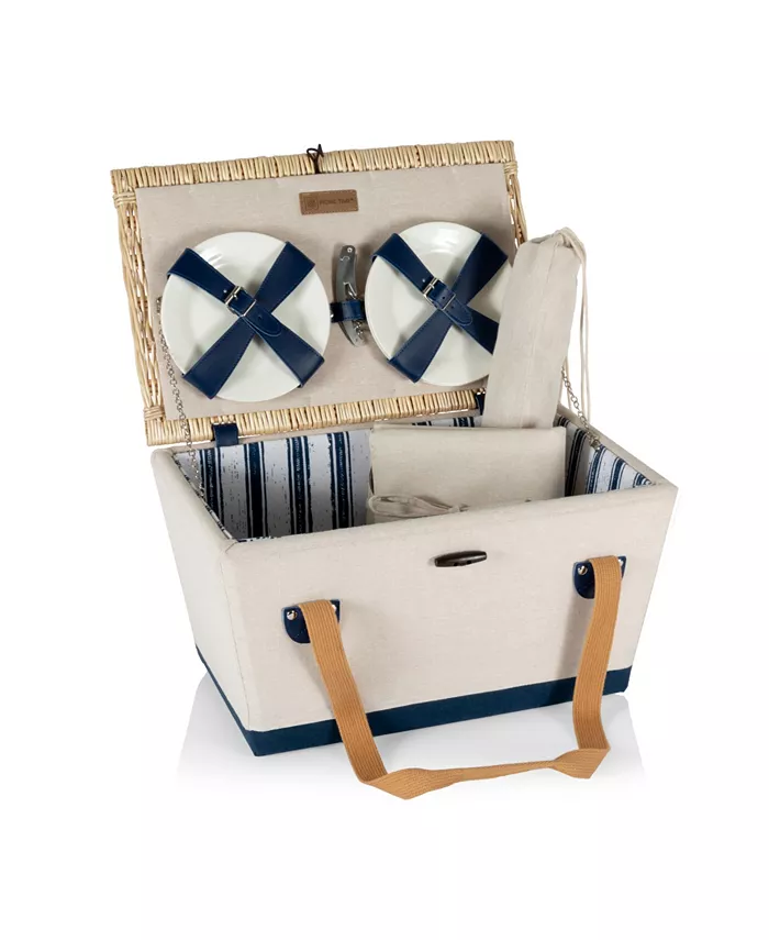 Picnic Time Boardwalk 15-Piece Picnic Basket Set， Service for 4 - Mycitystee