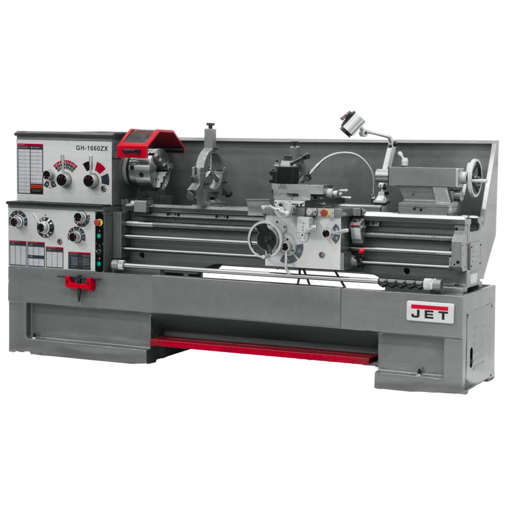 JET Gear Head 18 x 60 ZX Lathe with DP700 DRO and Taper Attachment 321452 from JET - Mycitystee