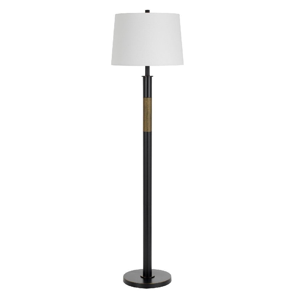 61 Inch Metal Floor Lamp， Dimmer， Modern Style， Bronze， Black - 16 L x 16 W x 61 H， in inches - Mycitystee