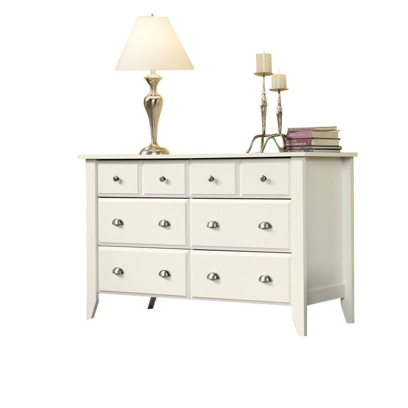 Shoal Creek 6-Drawer Dresser， Soft White finish - - 36139109 - Mycitystee