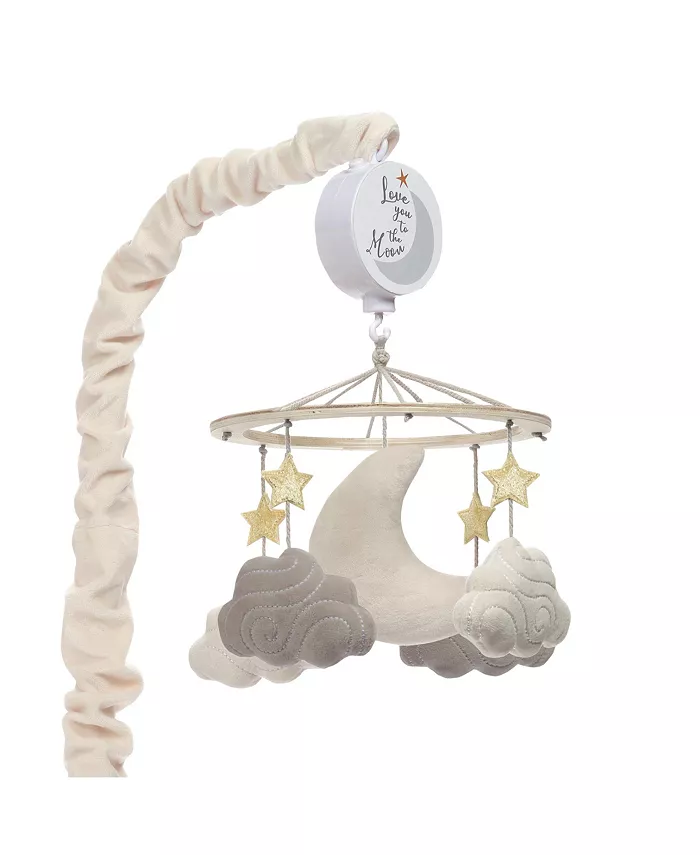 Lambs Ivy Goodnight Moon Musical Baby Crib Mobile Soother Toy - Stars Clouds - Mycitystee