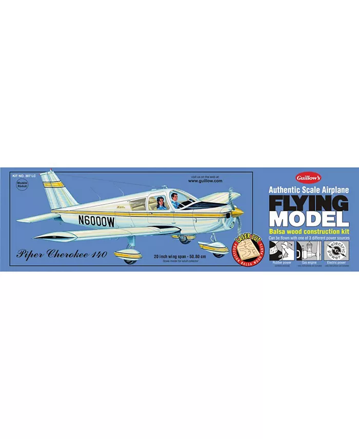 Guillow's Piper Cherokee 140 Laser Cut Model Kit - Mycitystee