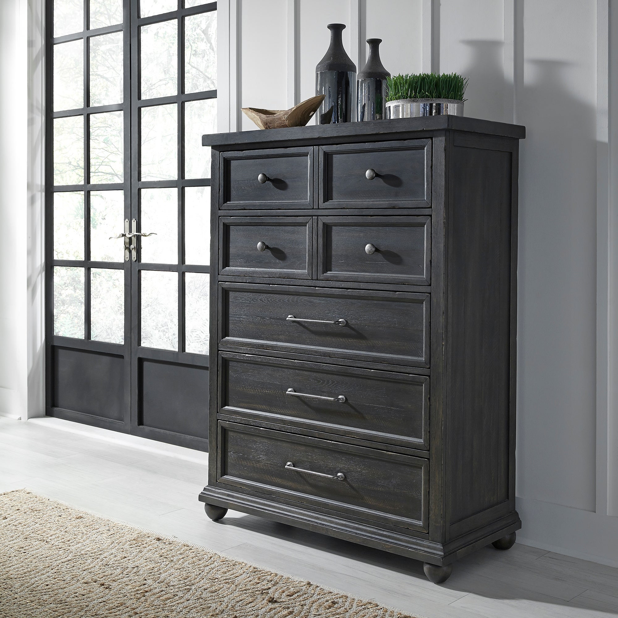 Harvest Home Chalkboard 5 Drawer Chest - - 26042070 - Mycitystee