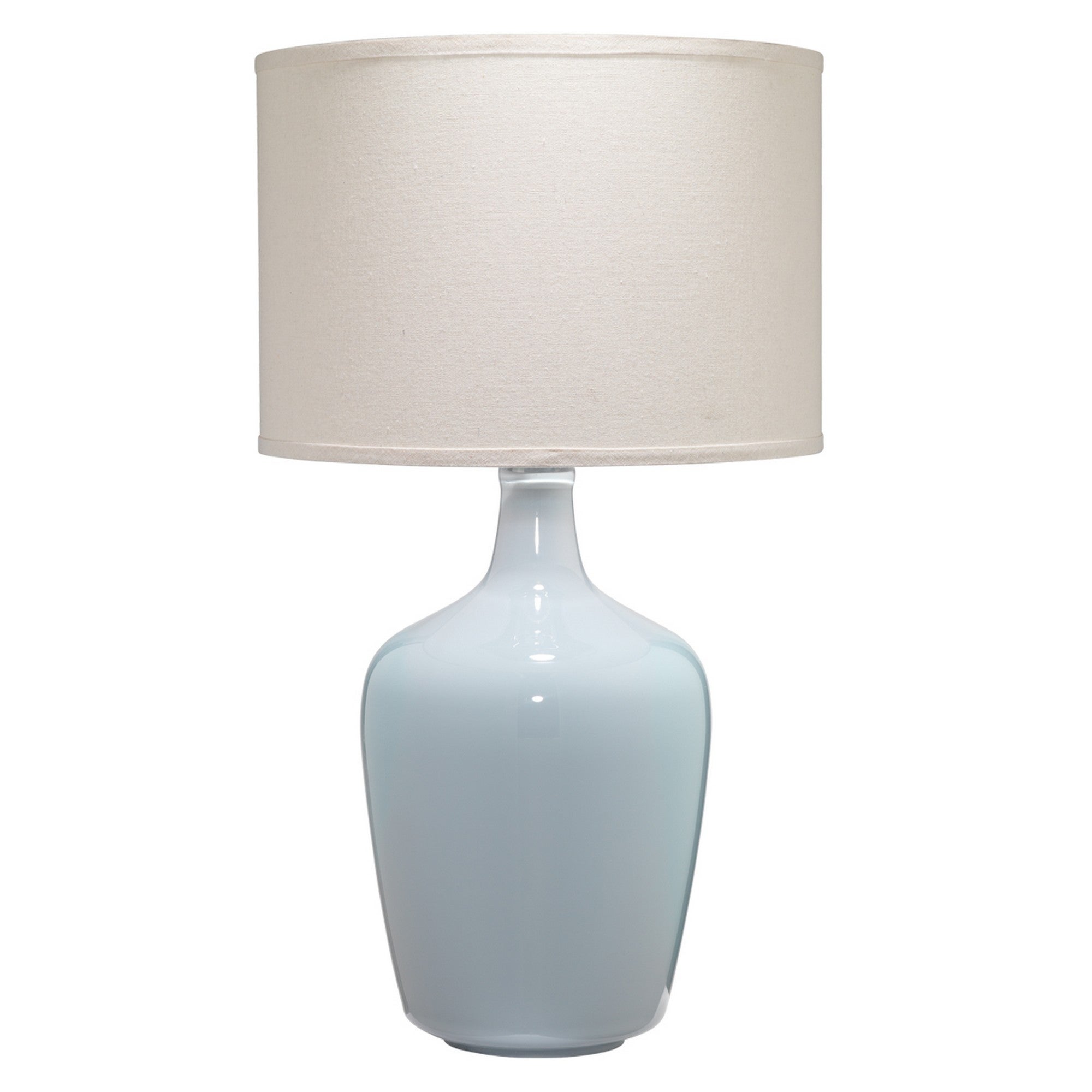 Table Lamp with Bellied Shape Ceramic Base， Gray - Mycitystee