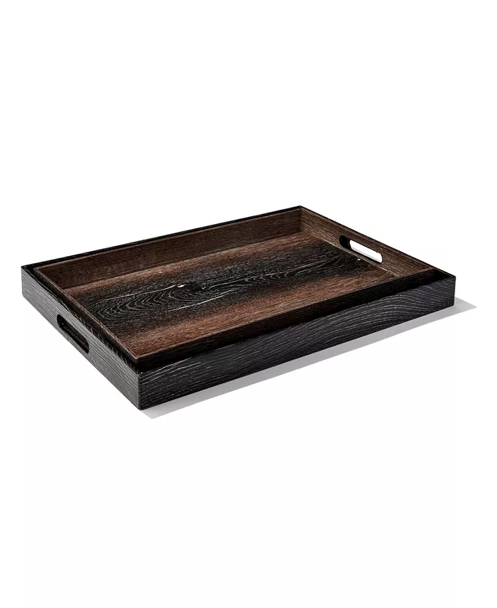 American Atelier Walnut Wood Finished Set of 2 Trays - Mycitystee