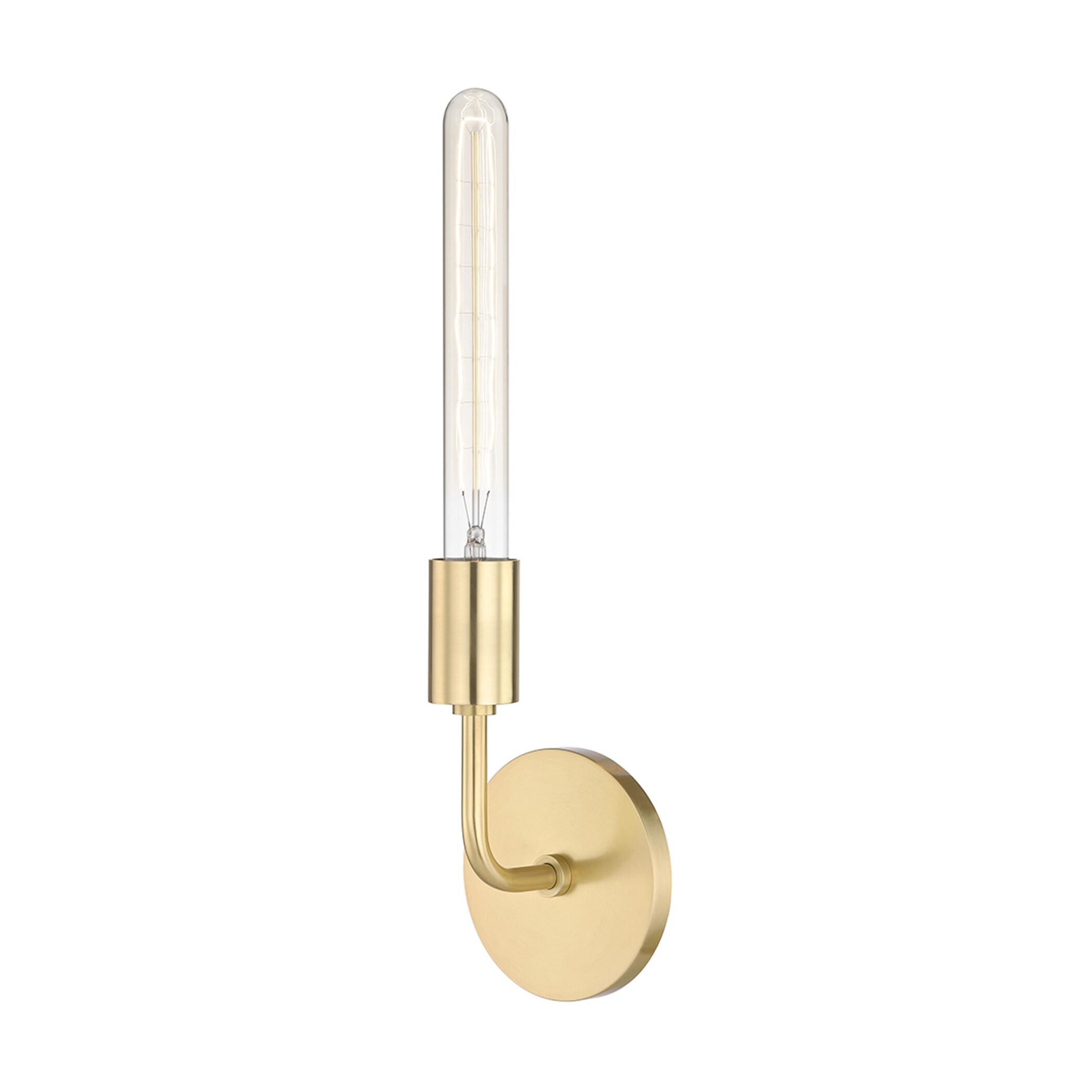 Mitzi by Hudson Valley Ava 1-light Aged Brass ADA Wall Sconce in Style A - Mycitystee