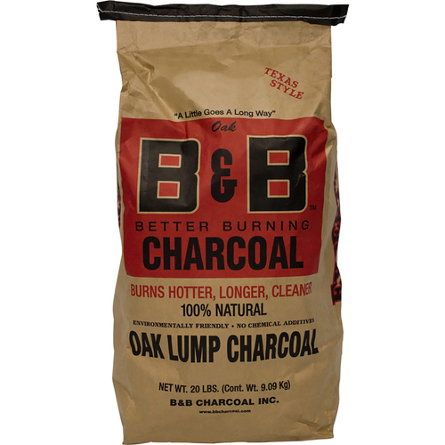 BB Charcoal 00042 Lump Charcoal All Natural Oak Hardwood 20 lb - Mycitystee