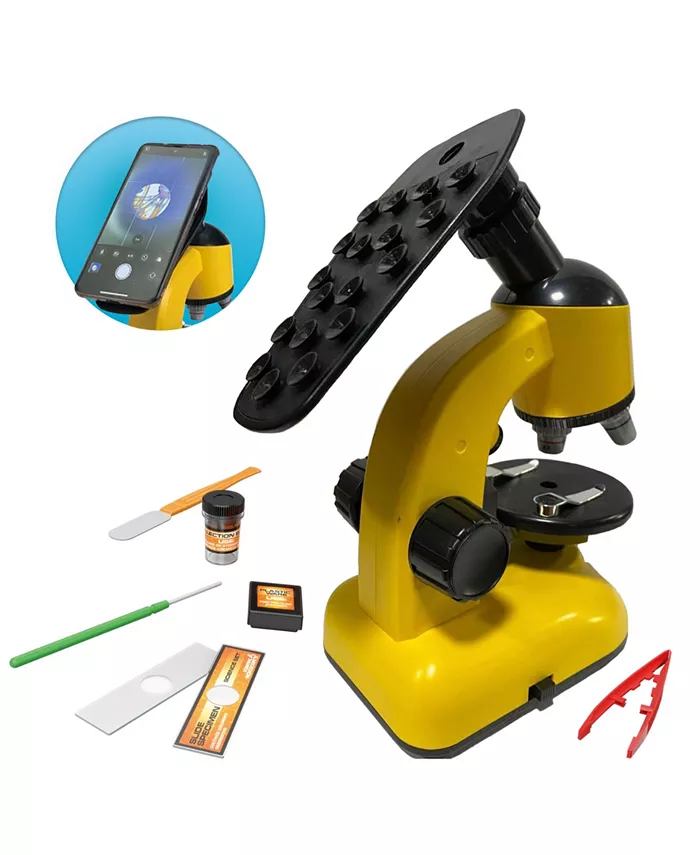 Flat River Group Curious Mind Children's Microscope Toy - View Through your Phone， 9 Piece - Mycitystee