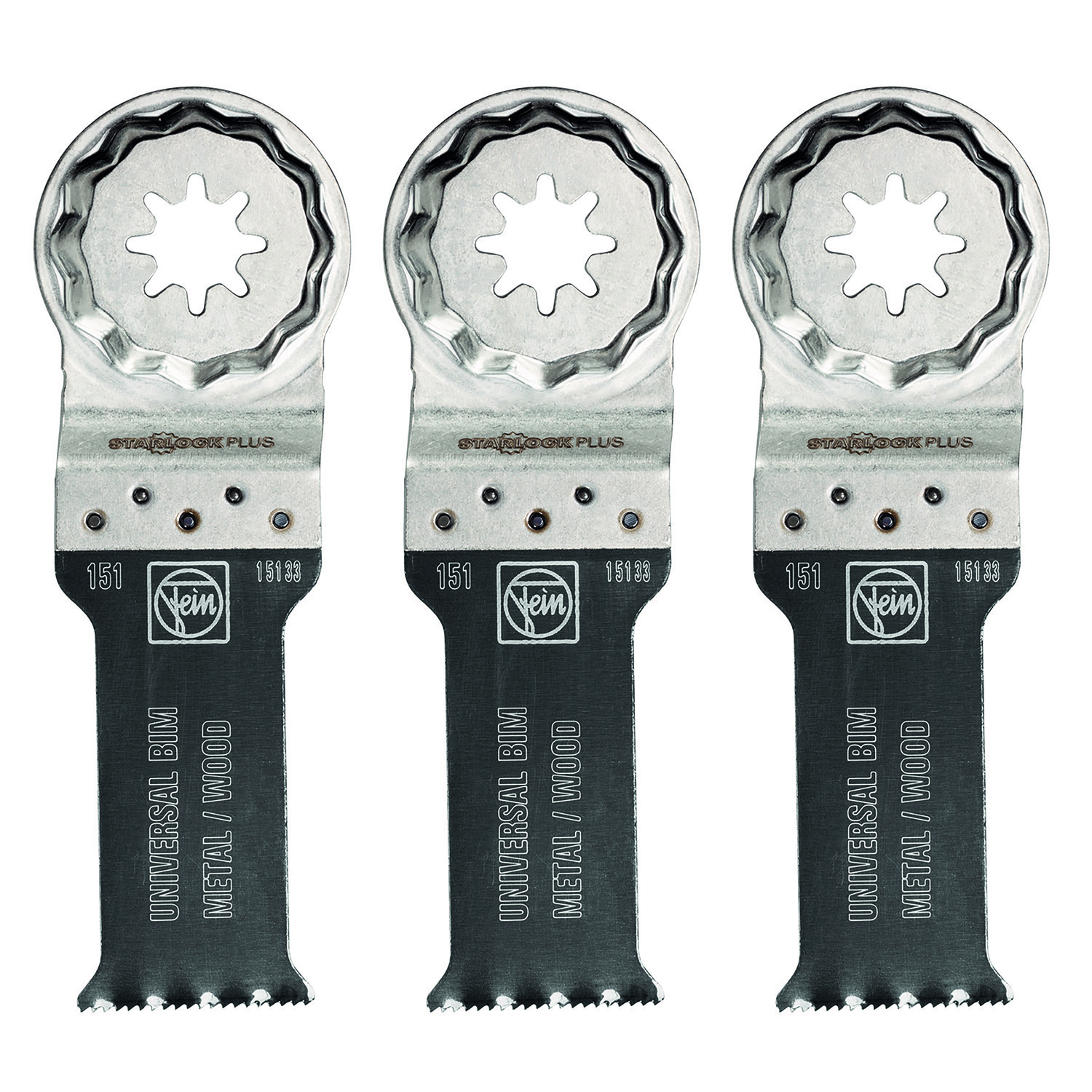 Fein StarlockPlus 1-1/8 in. X 1-1/8 in. L Bi-Metal E-Cut Universal Saw Blade 3 pk - Mycitystee