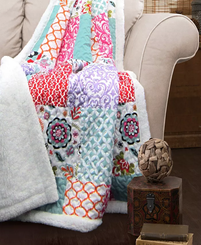 Lush Dandeacutecor Brookdale Sherpa Throw - Mycitystee