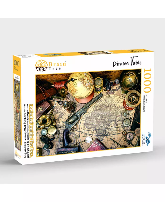 Brain Tree Games Pirates Table 1000 Piece Jigsaw Puzzle - Mycitystee