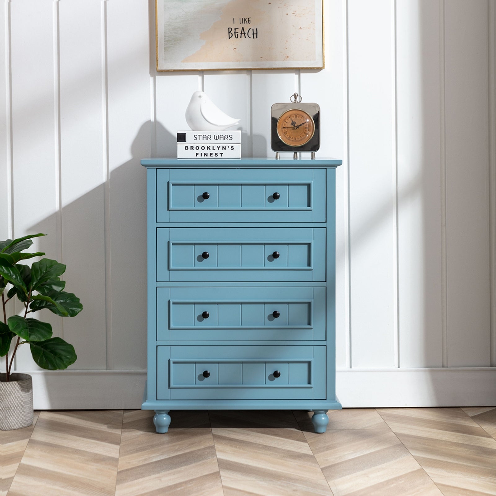 4 Drawer Large Chest Drawers Furniture Wide Storage Cabinet Bedroom Living Room - - 37362718 - Mycitystee
