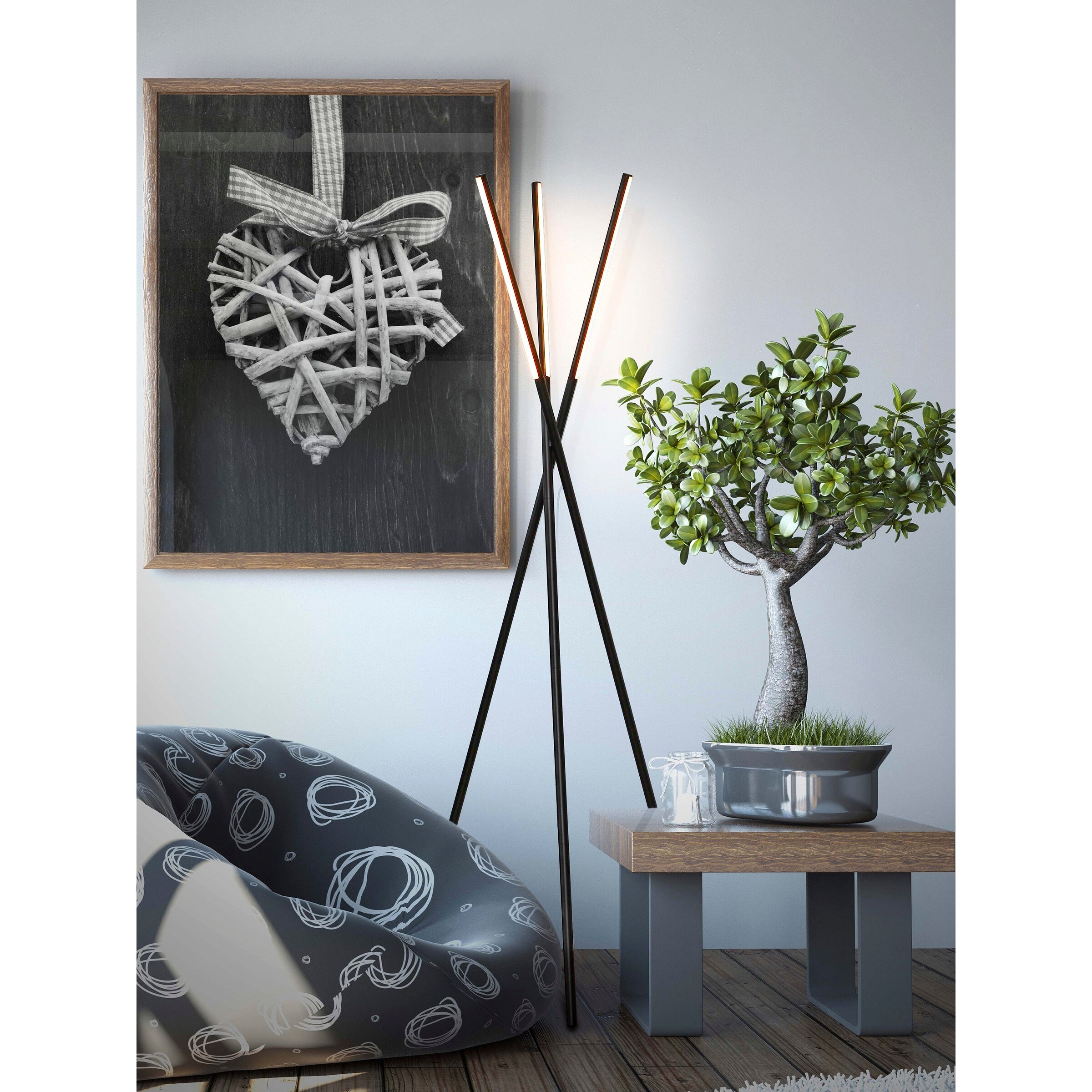 Brightech Stix LED Floor Lamp - Black - Mycitystee