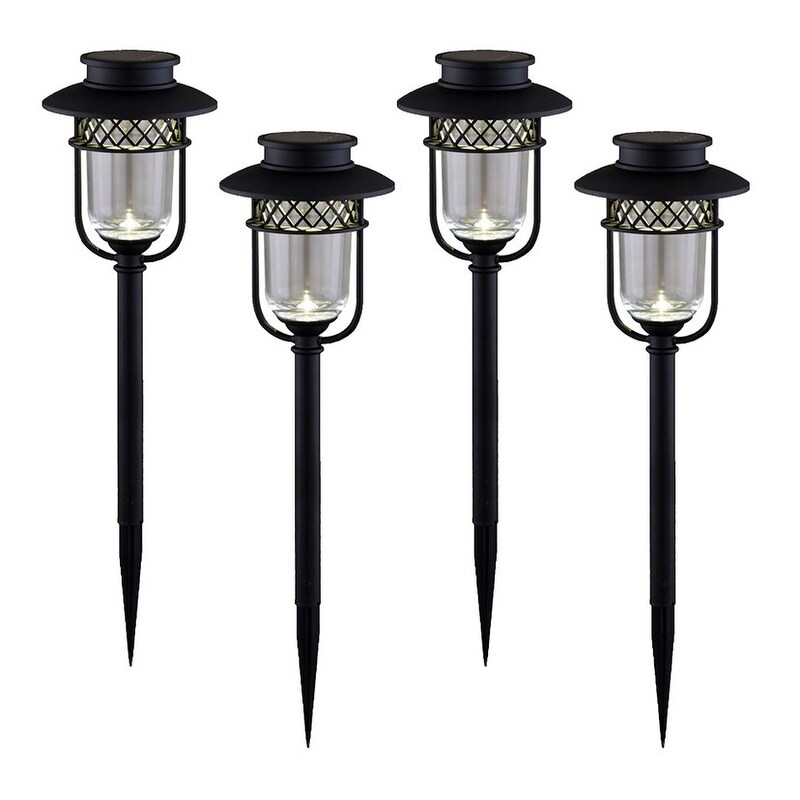 Classy Caps Stainless Steel Landscape， Path and Garden Light (Set of 4) - Mycitystee