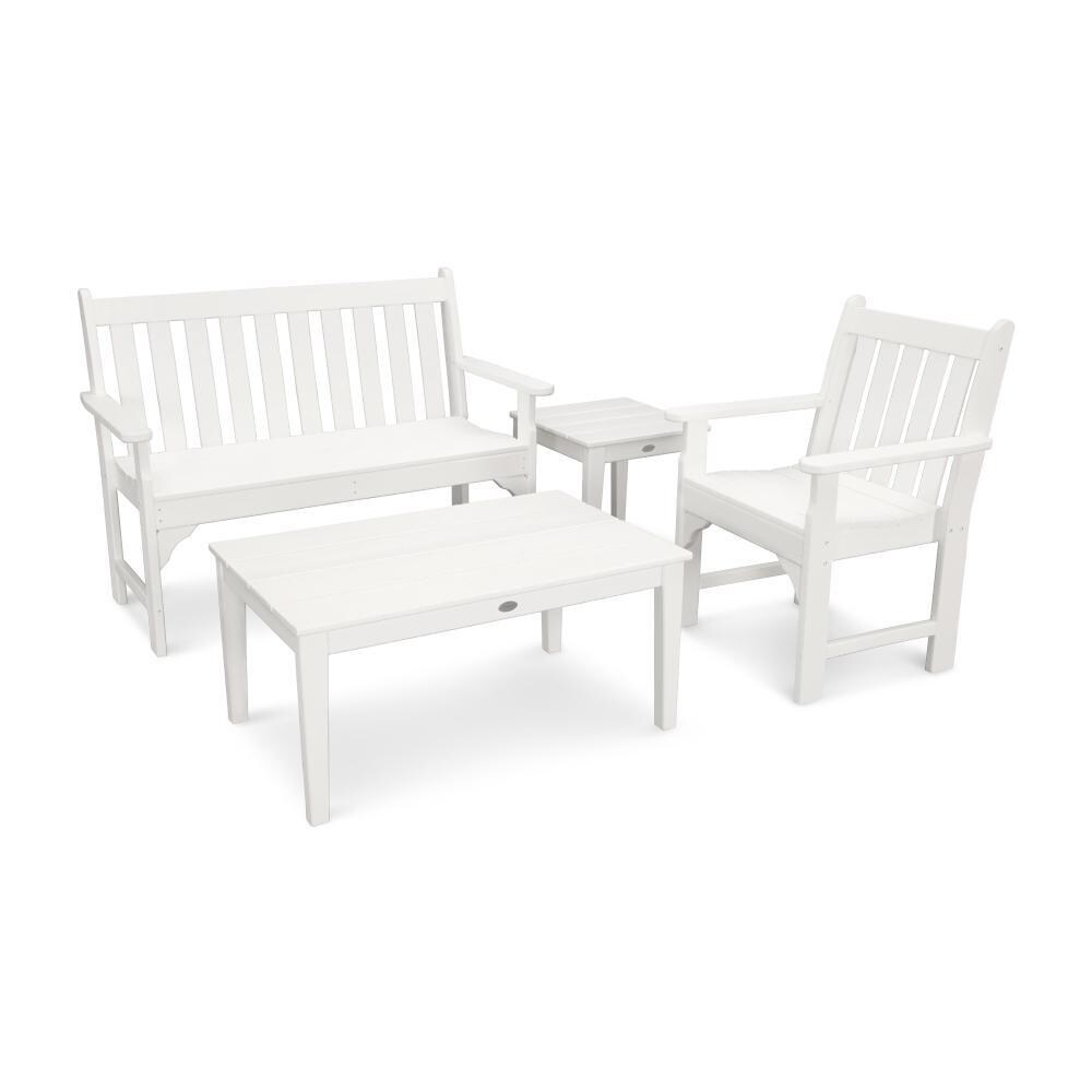 POLYWOOD Vineyard 4-Piece Bench Seating Set - Mycitystee