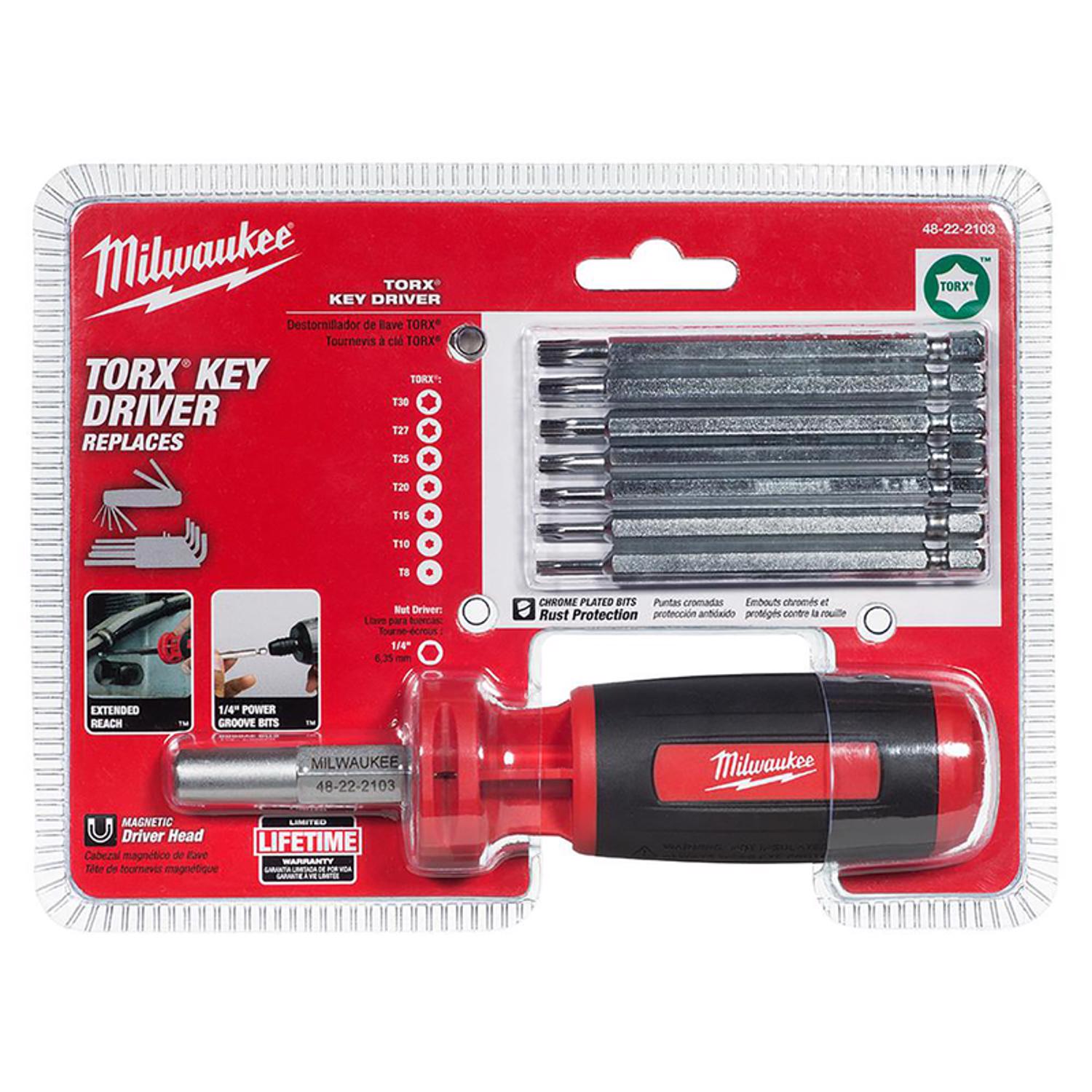 Milwaukee Torx 9-in-1 Multi-Bit Screwdriver Set 10 in. - Mycitystee