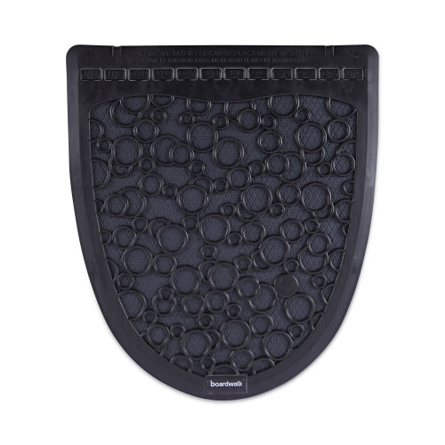 Boardwalk Urinal Mat 2.0， Rubber， 17.5 x 20， Black/Black， 6/Carton (UMBB) - Mycitystee