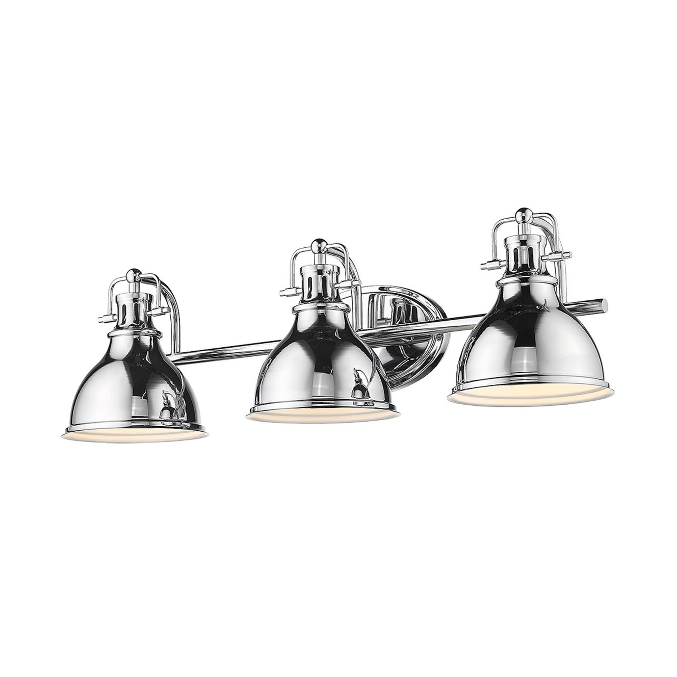 Vintage Retro Industrial Chrome 3 Light Bathroom Light fixture - Mycitystee