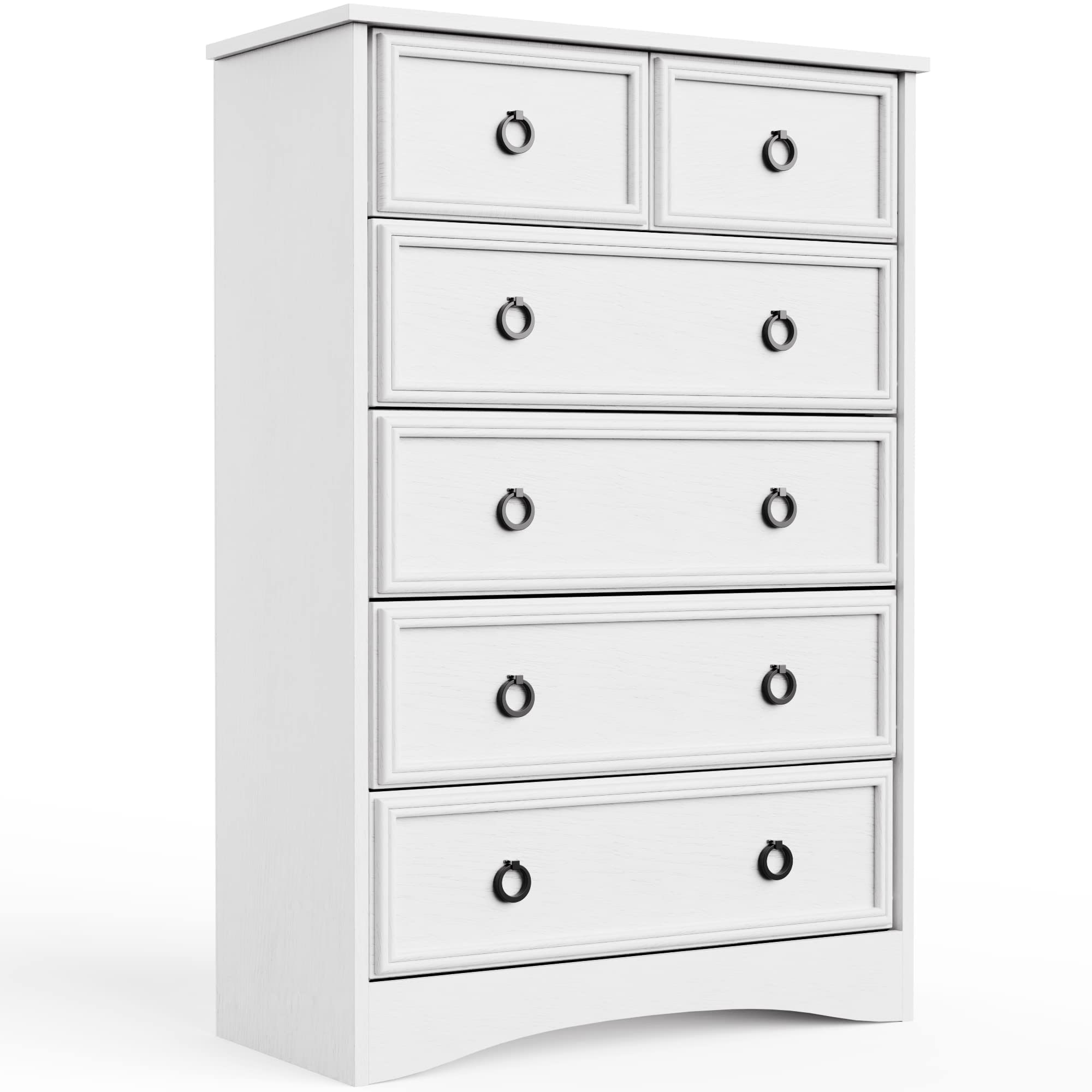 Modern 6 Drawer Dresser， Dressers for Bedroom， Tall Chest of Drawers Closet Organizers and Storage for Clothes - Easy - - 37668394 - Mycitystee
