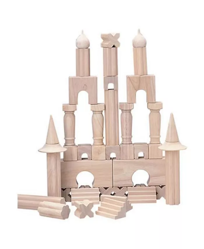Creative Minds Wooden Architectural Unit Blocks - 40 Blocks - Mycitystee