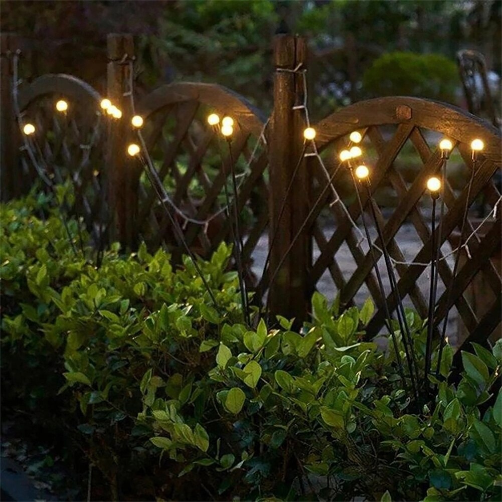 Outdoor Garden Waterproof Solar LED Firefly Swaying Lawn Light - Mycitystee